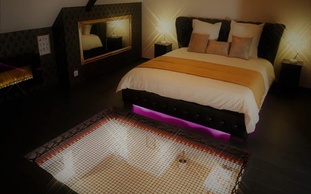 Harmonie Gîte et Spa :Love room avec spa, séjour romantique, week end en amoureux, proche Dinard, côte d&rsquo;Armor, Bretagne