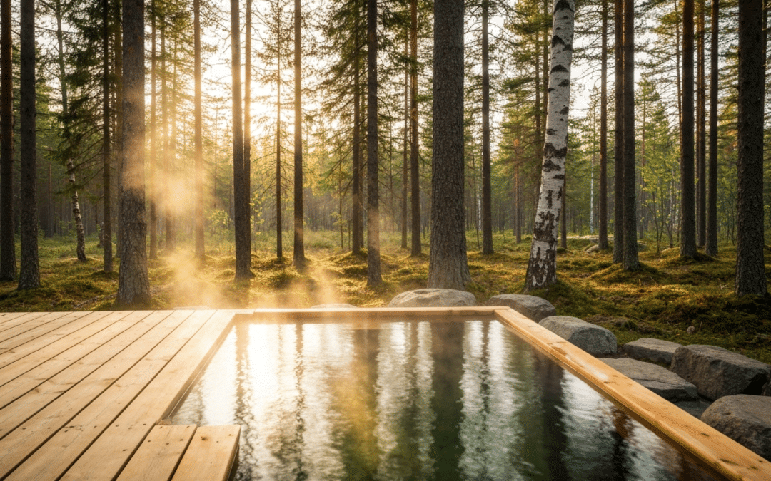 Earth syncing et bains de forêt : quand le bien-être aquatique se reconnecte aux rythmes naturels